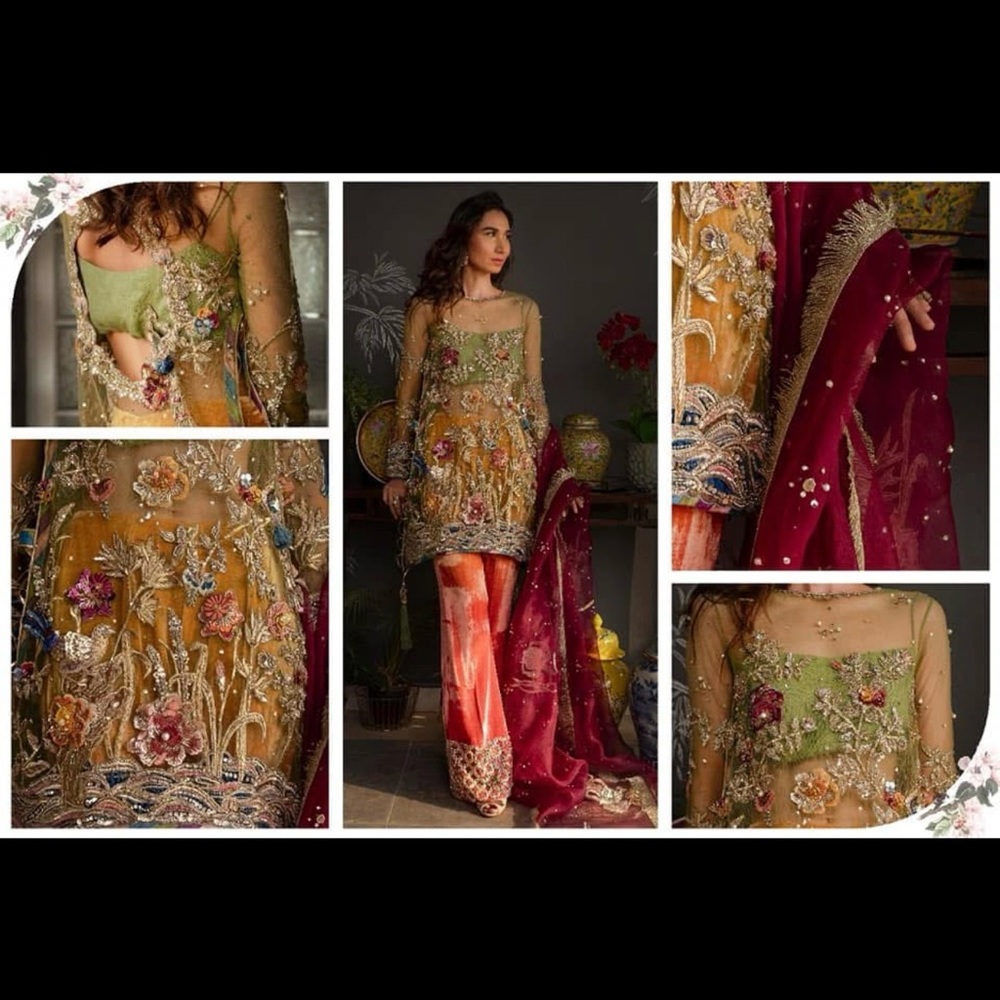 Pakistani/Indian designer Arjumand Bano beautifully embellished Dress. Size S/M - Picture 4 of 15